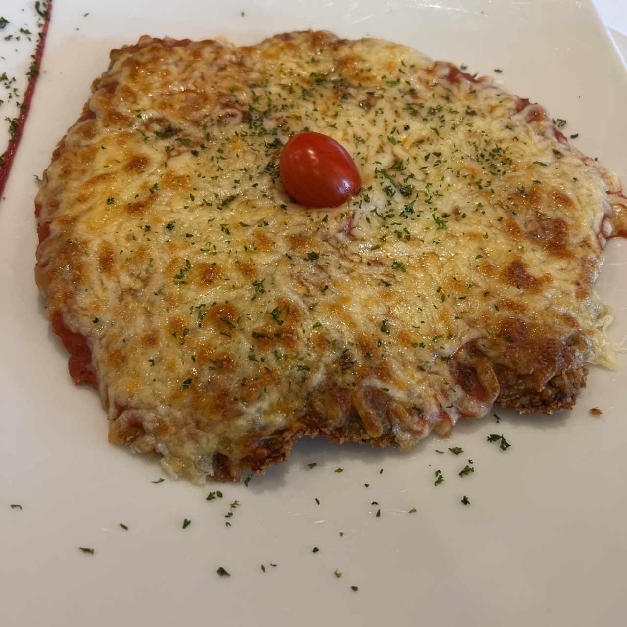 Milanesa de Filete de Res a la Parmigiana