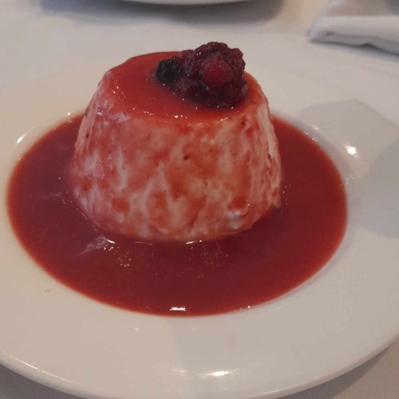 panacotta de frutos rojos