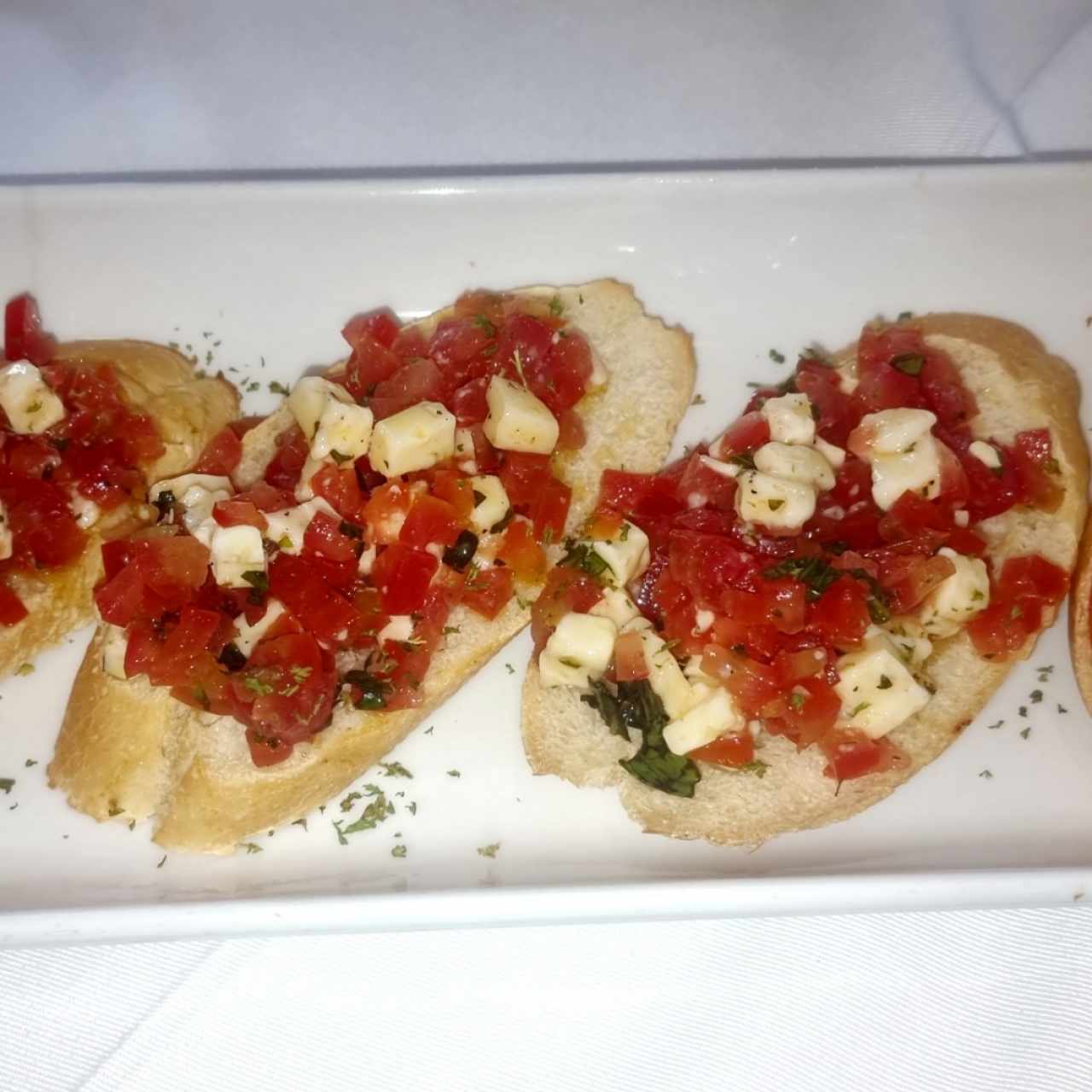 Bruschetta de Tomate y Mozarella