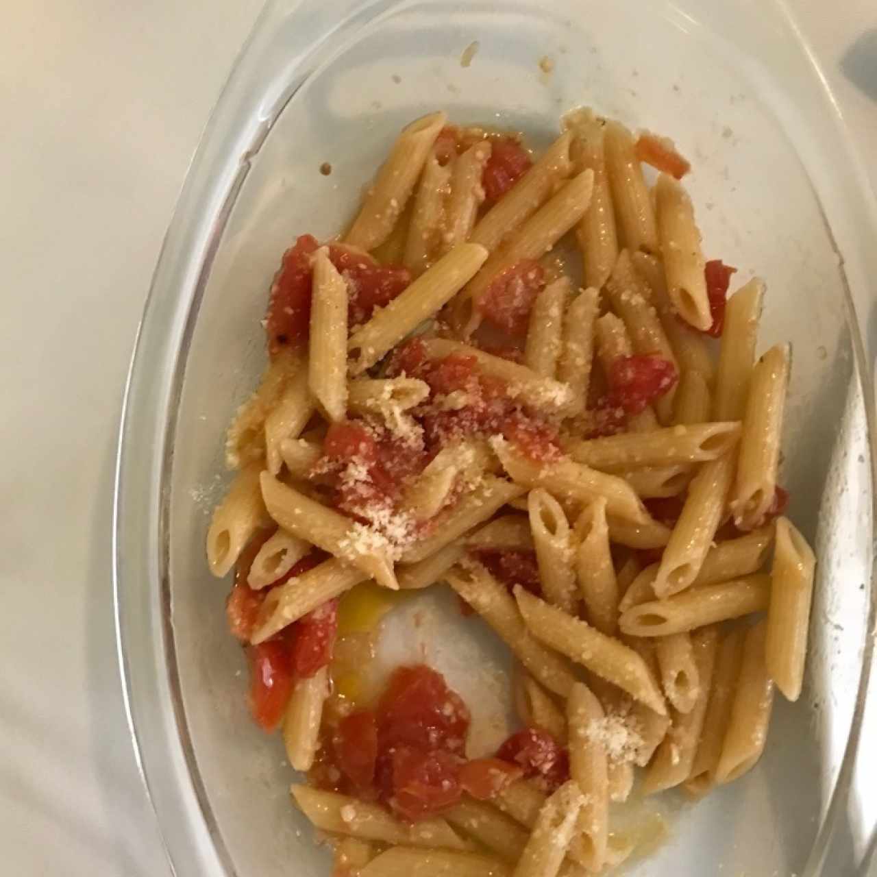 Pasta corta al Pomodoro. 