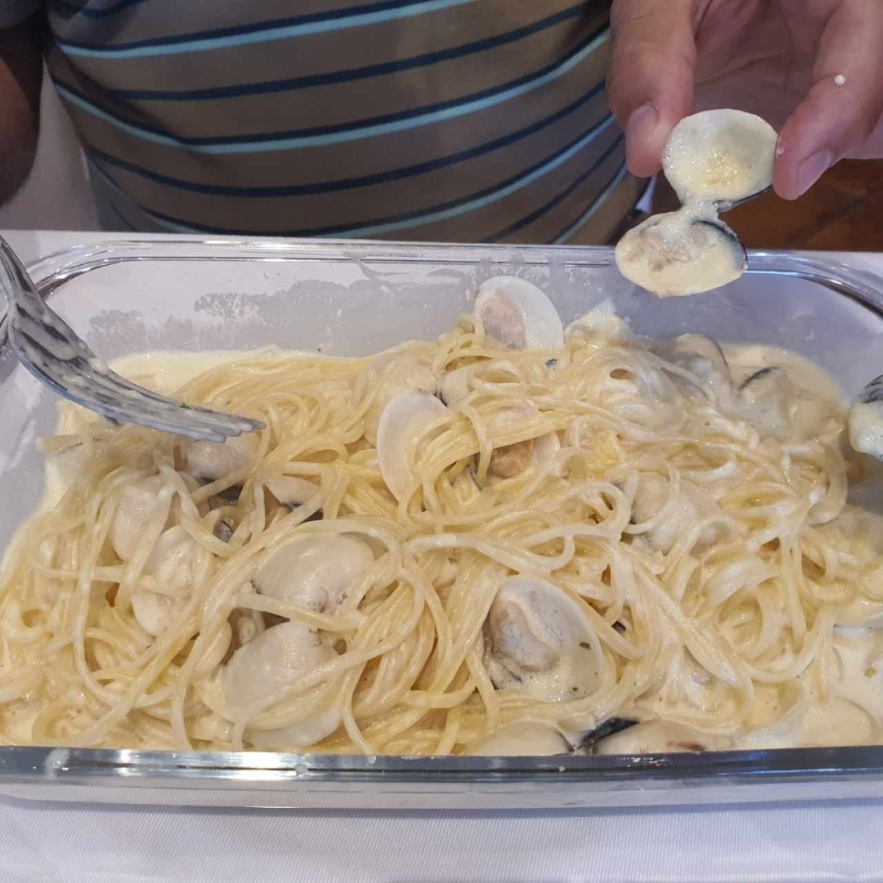 Fettuccini a la vongole