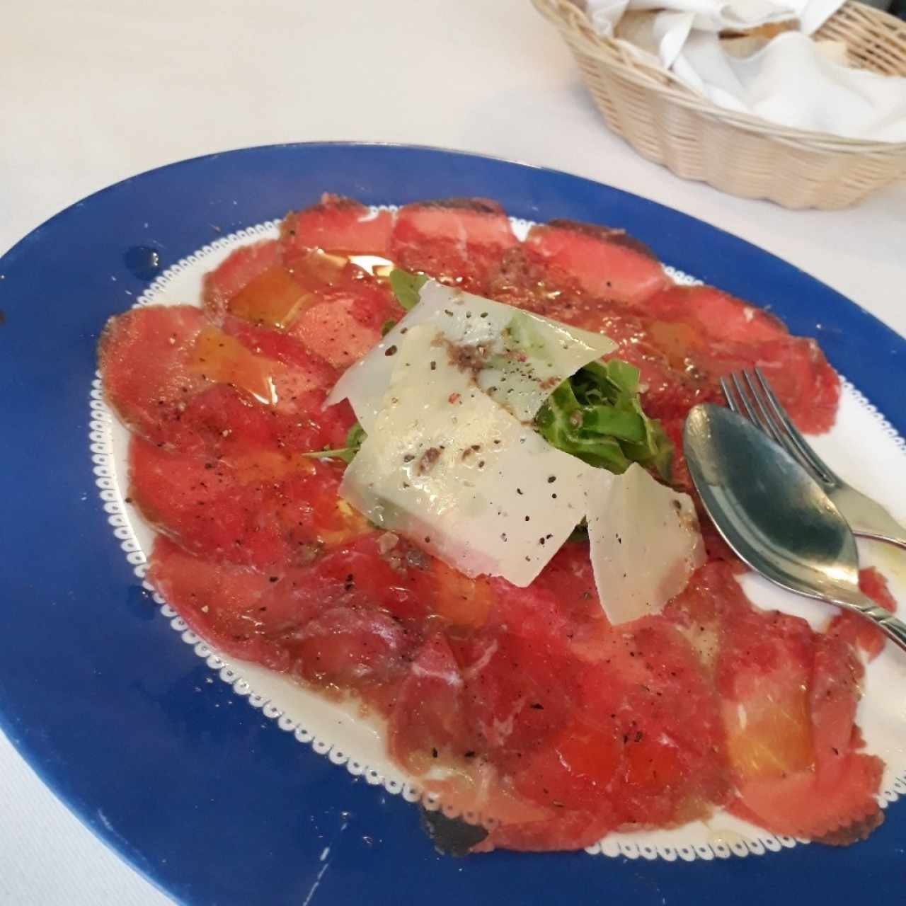 carpaccio de res