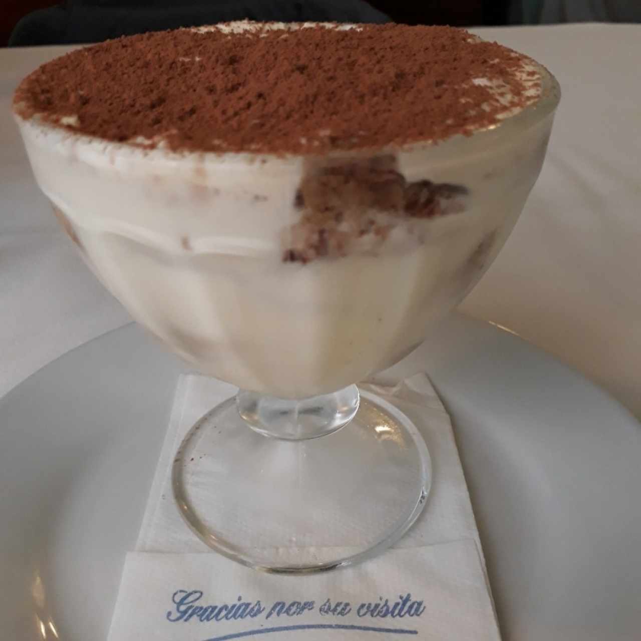 La mejor manera de acabar un buen lunch! tiramisú 