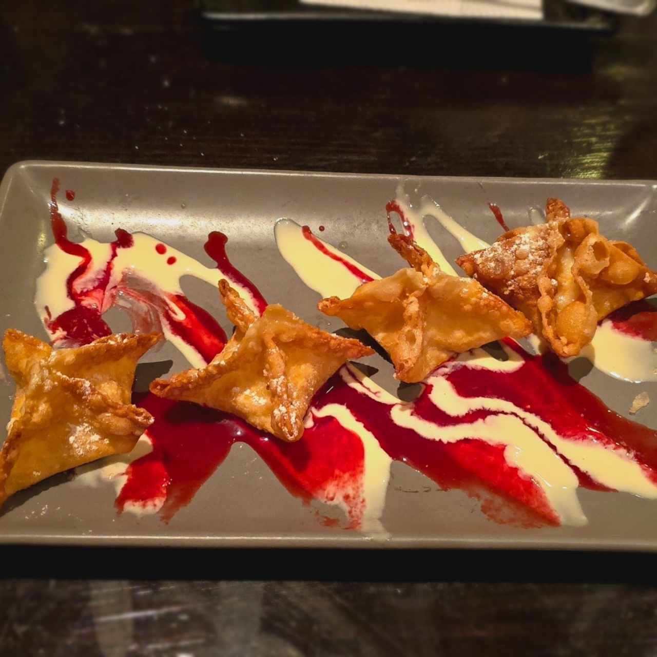 Postres - Cream Cheese Wontons