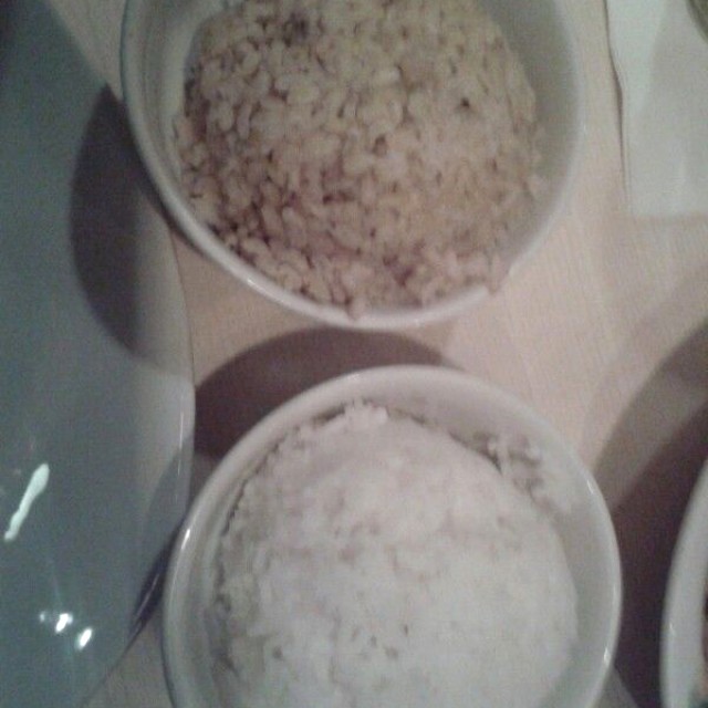 Arroz blanco e Integral