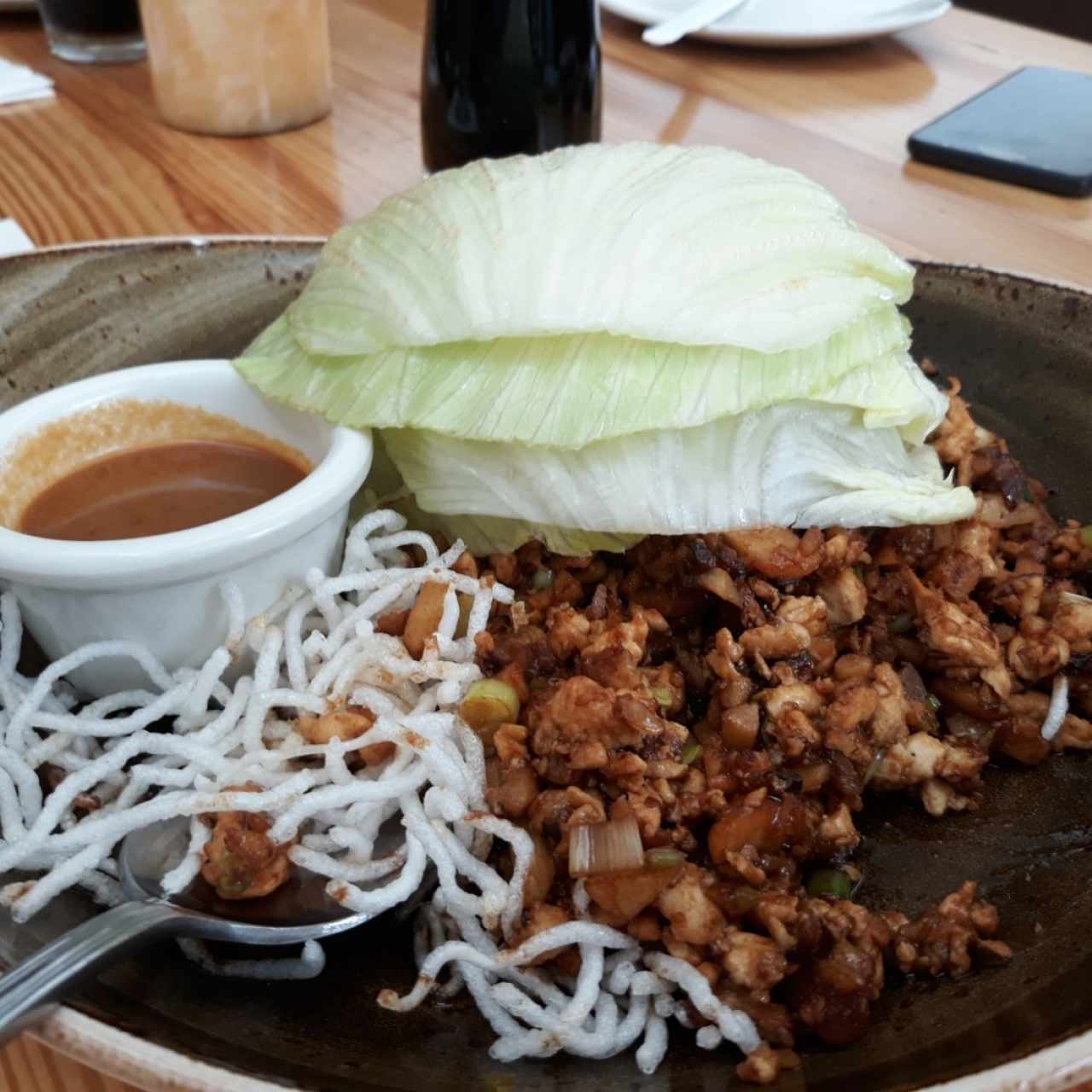 chicken lettuce wrap