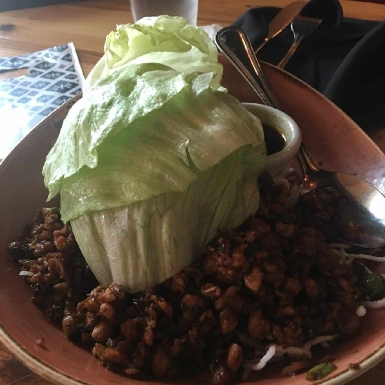 lettuce  wrap de pollo