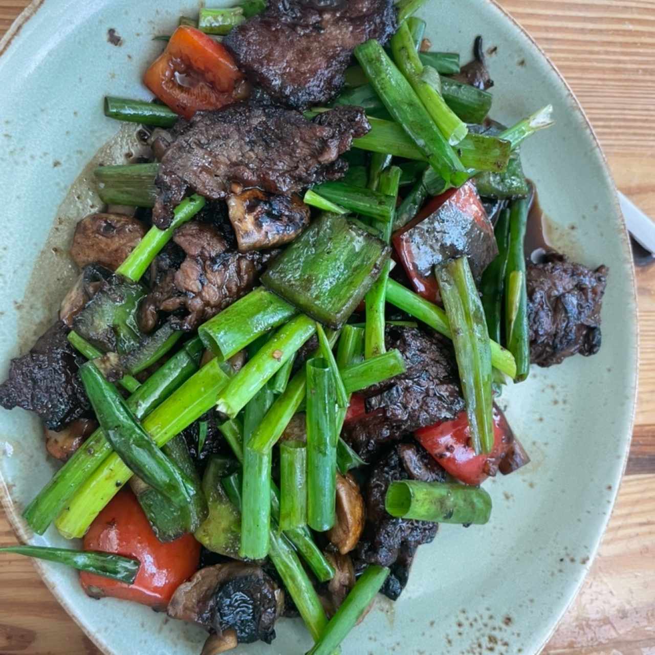 Wok charred beef