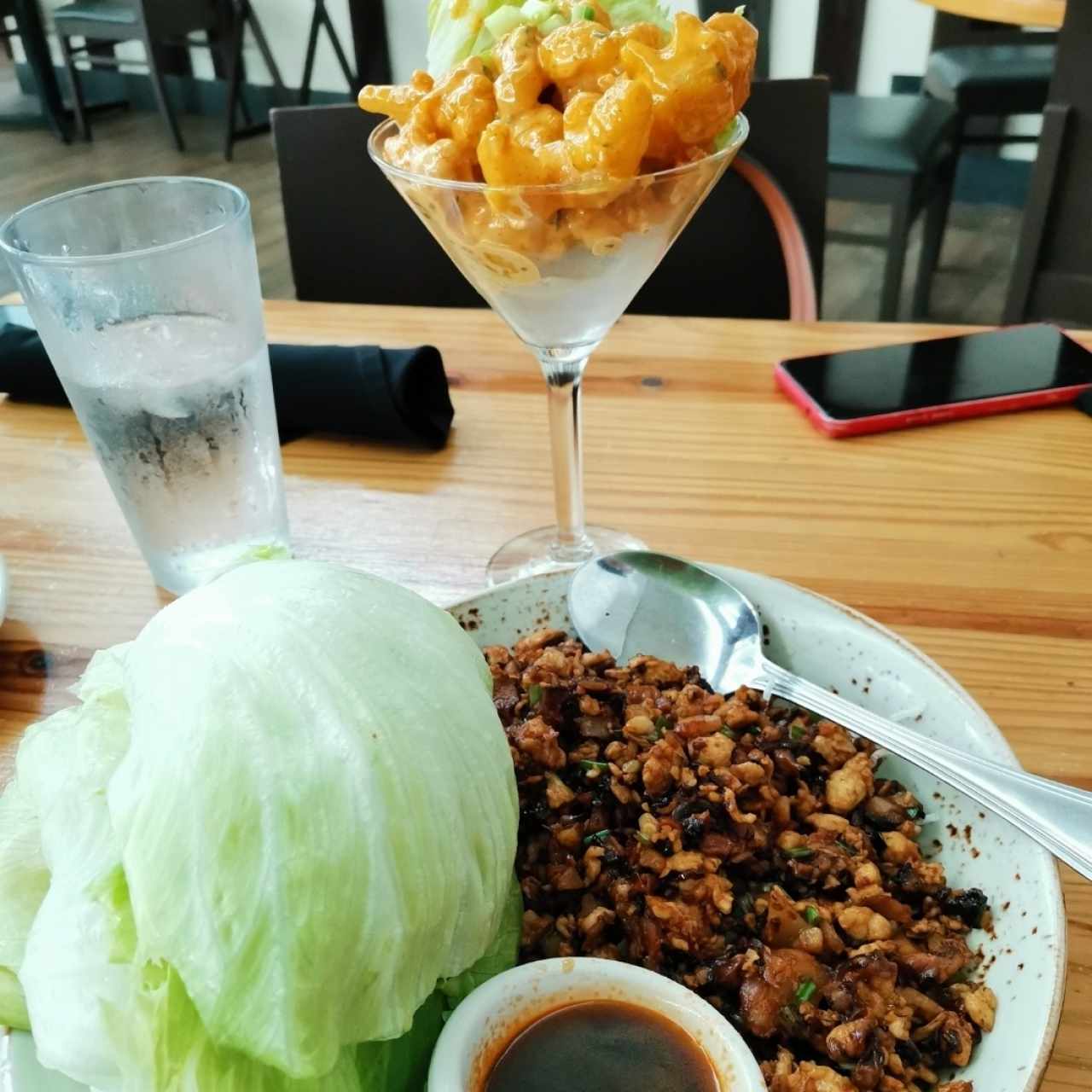 Lettuce Wraps & Dynamite Shrimp