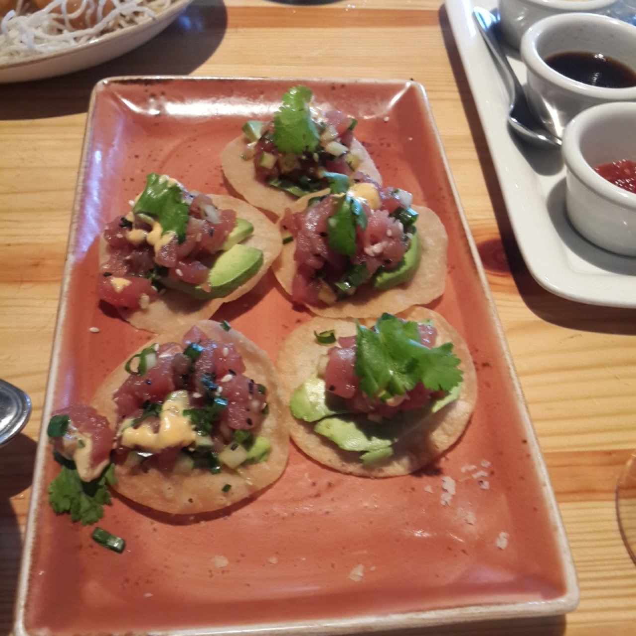 Ahi tartare with avocado