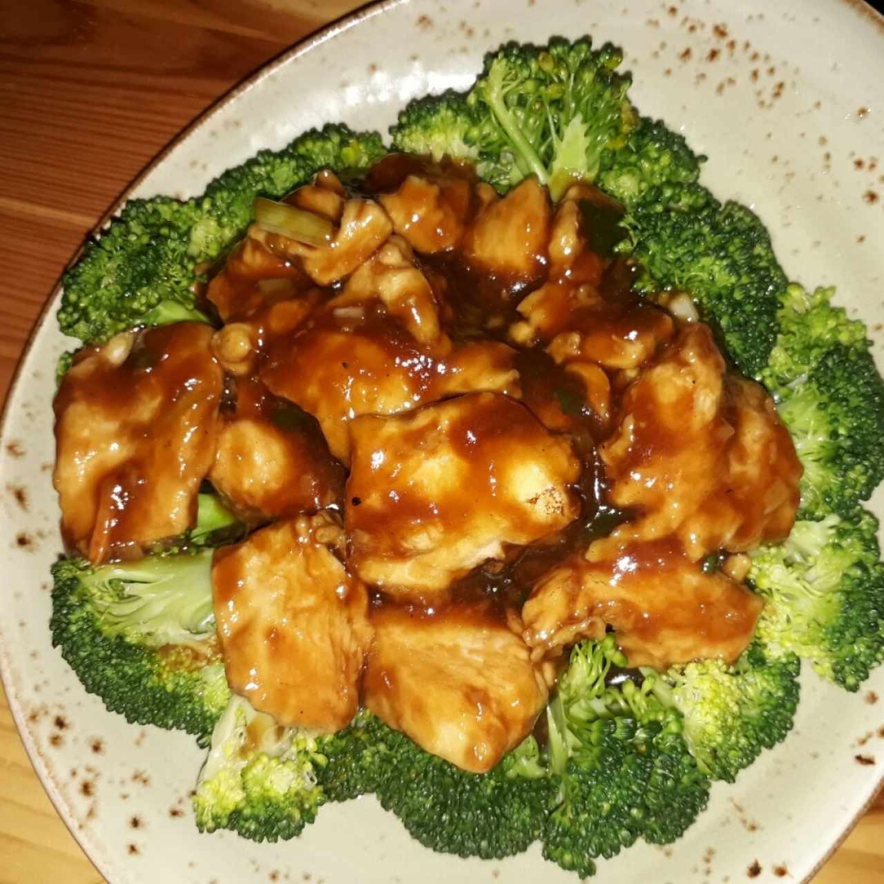 chicken ginger con brocoli