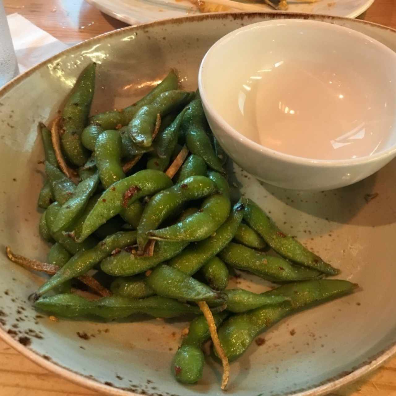 Orange ginger edamame