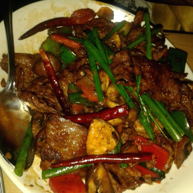 Wok charred beef