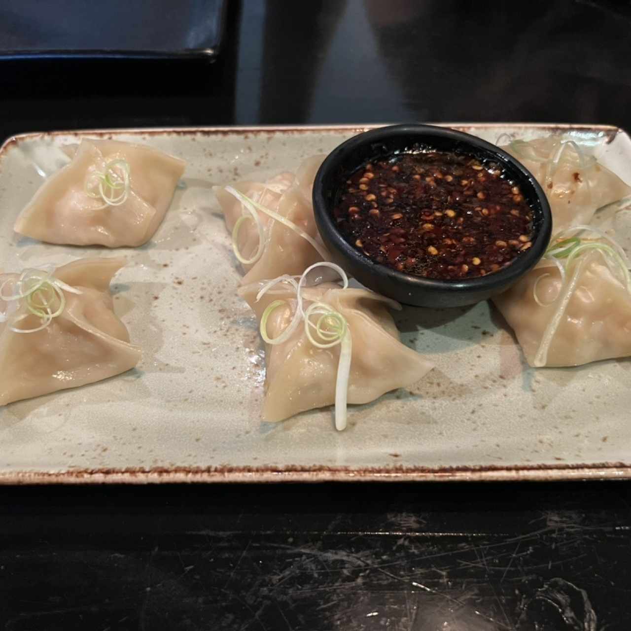 Dumplings de camarones 