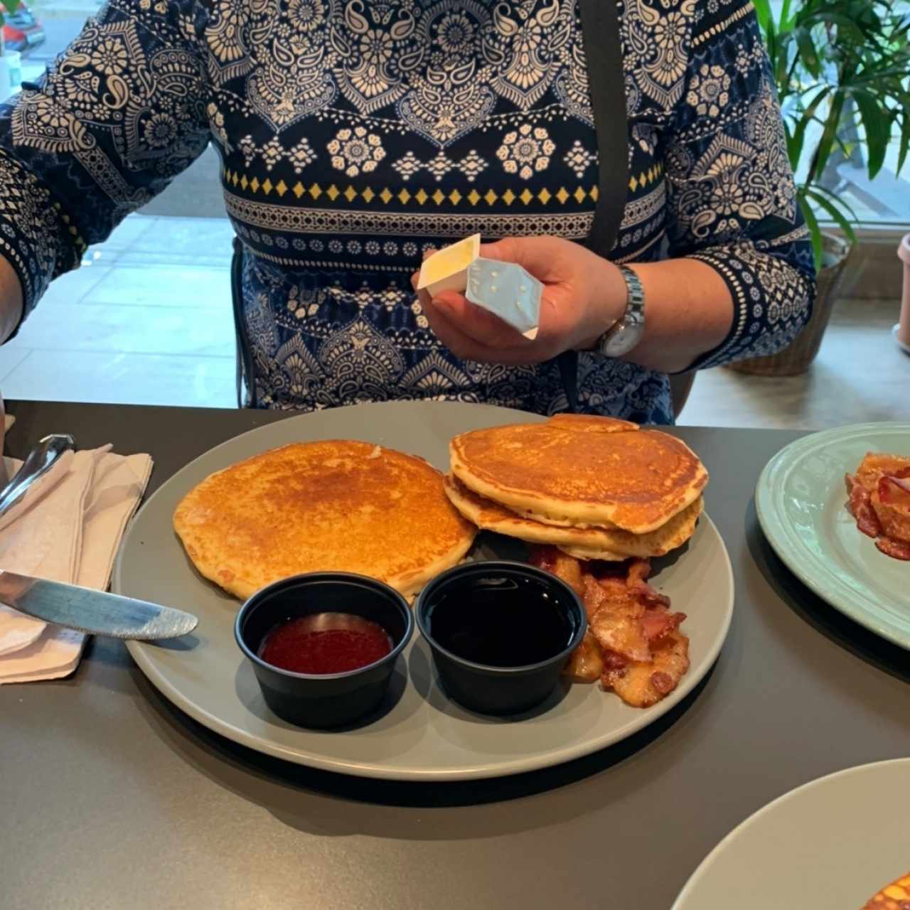 Pancakes y Tocino