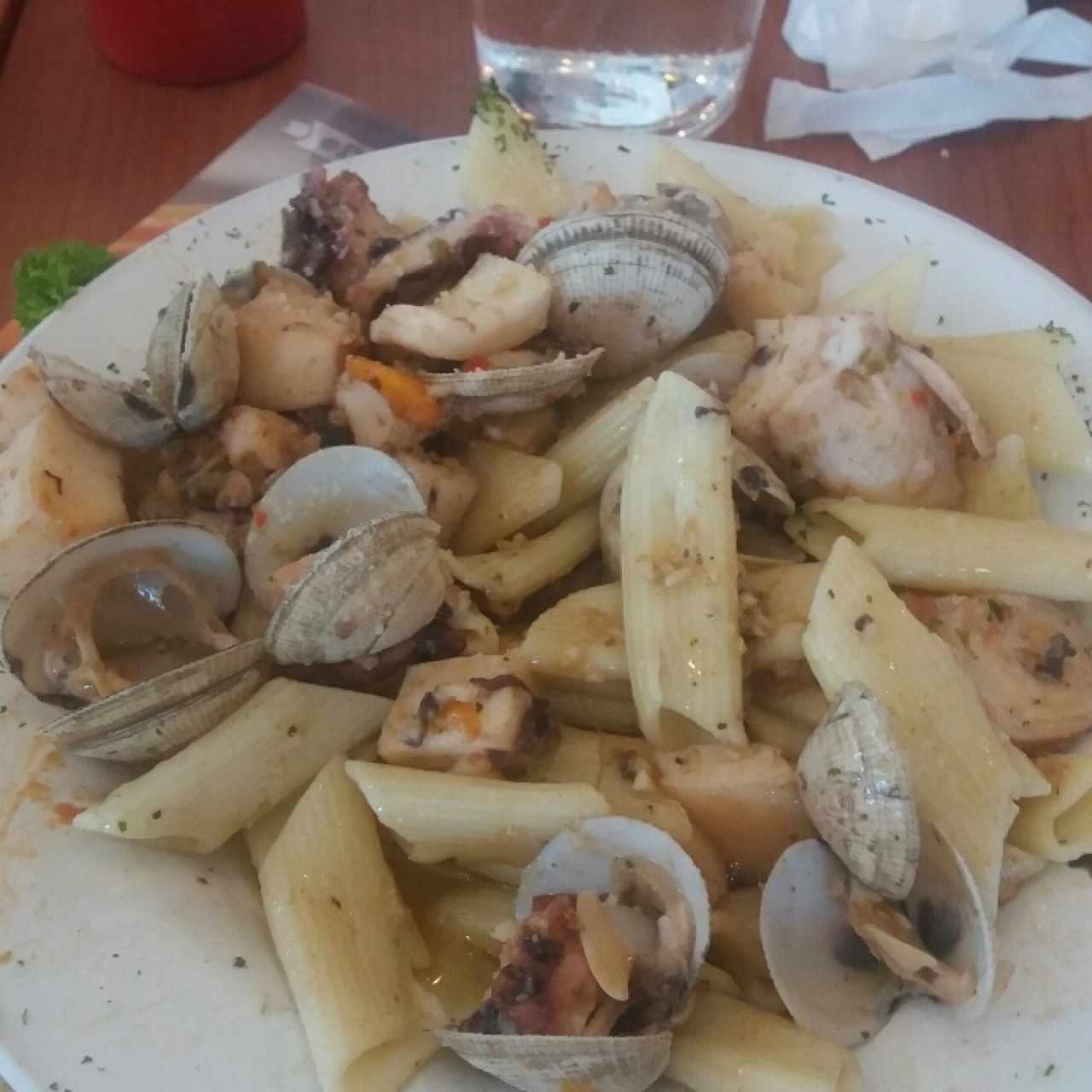 Penne con Mariscos