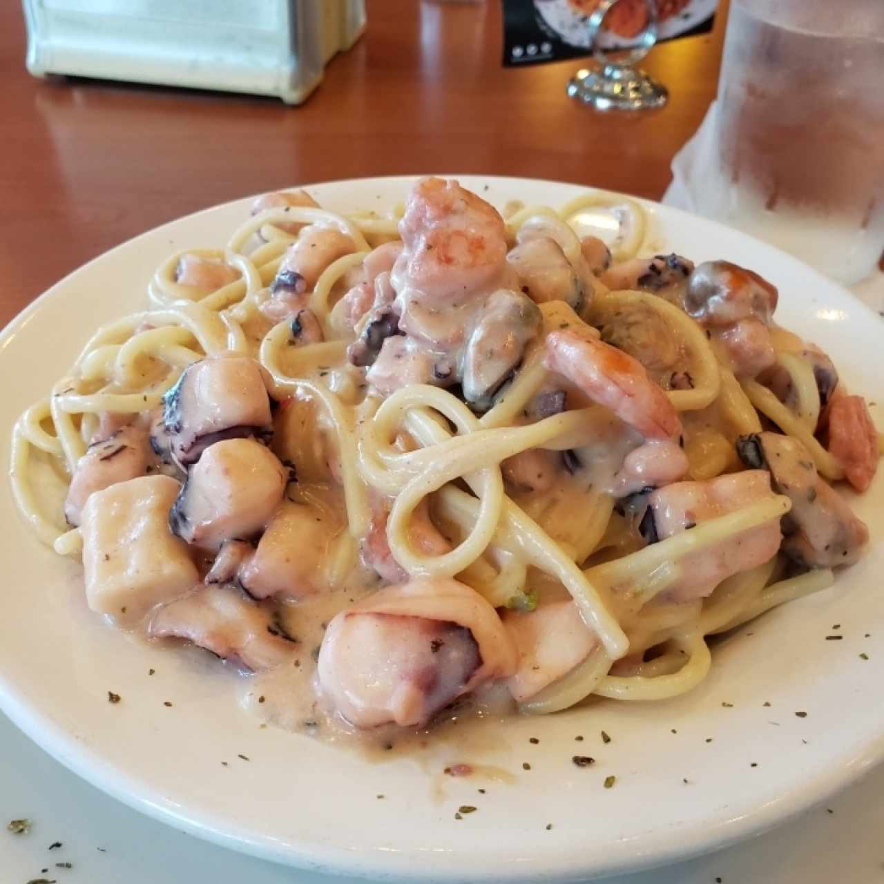 pastas con mariscos