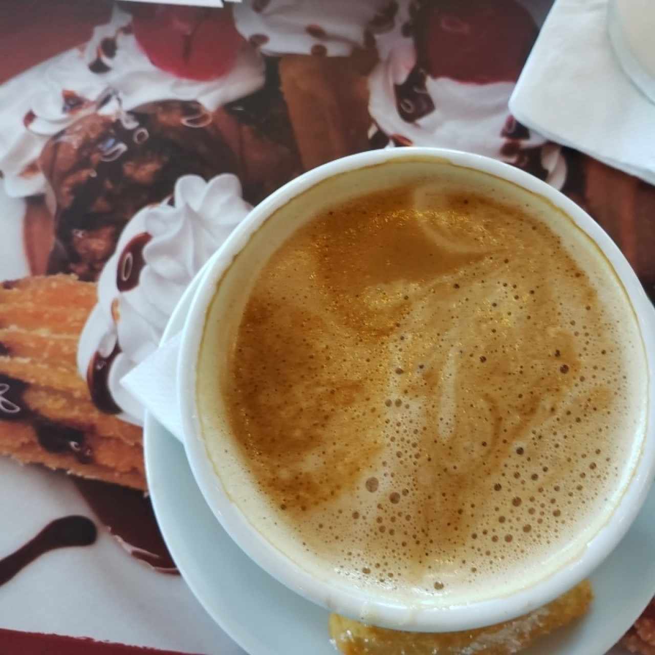 churros con delicioso cafe