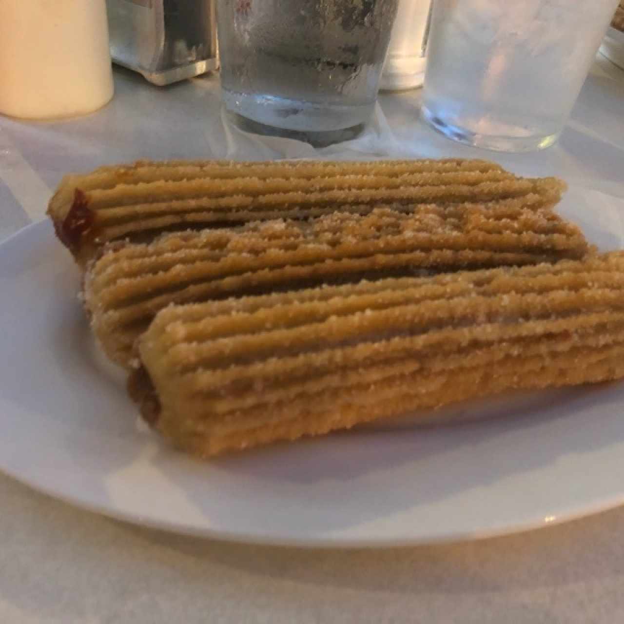 Churros rellenos de manjar