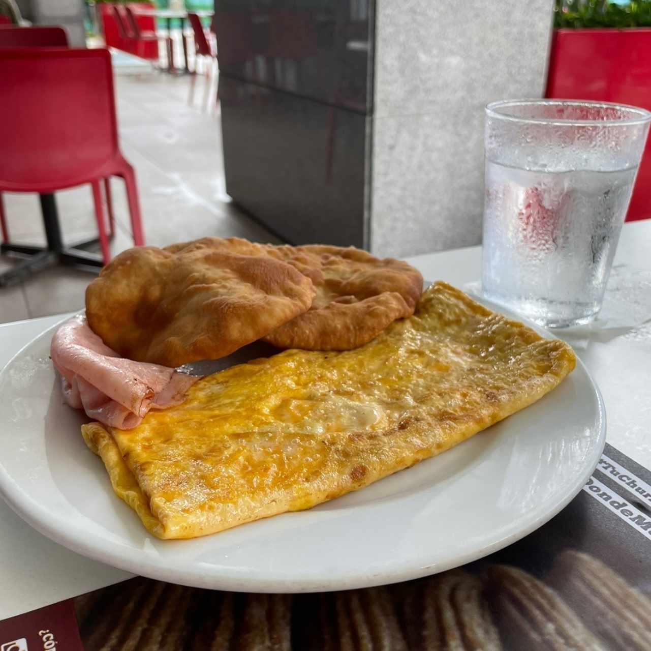 Omelette con hojaldre