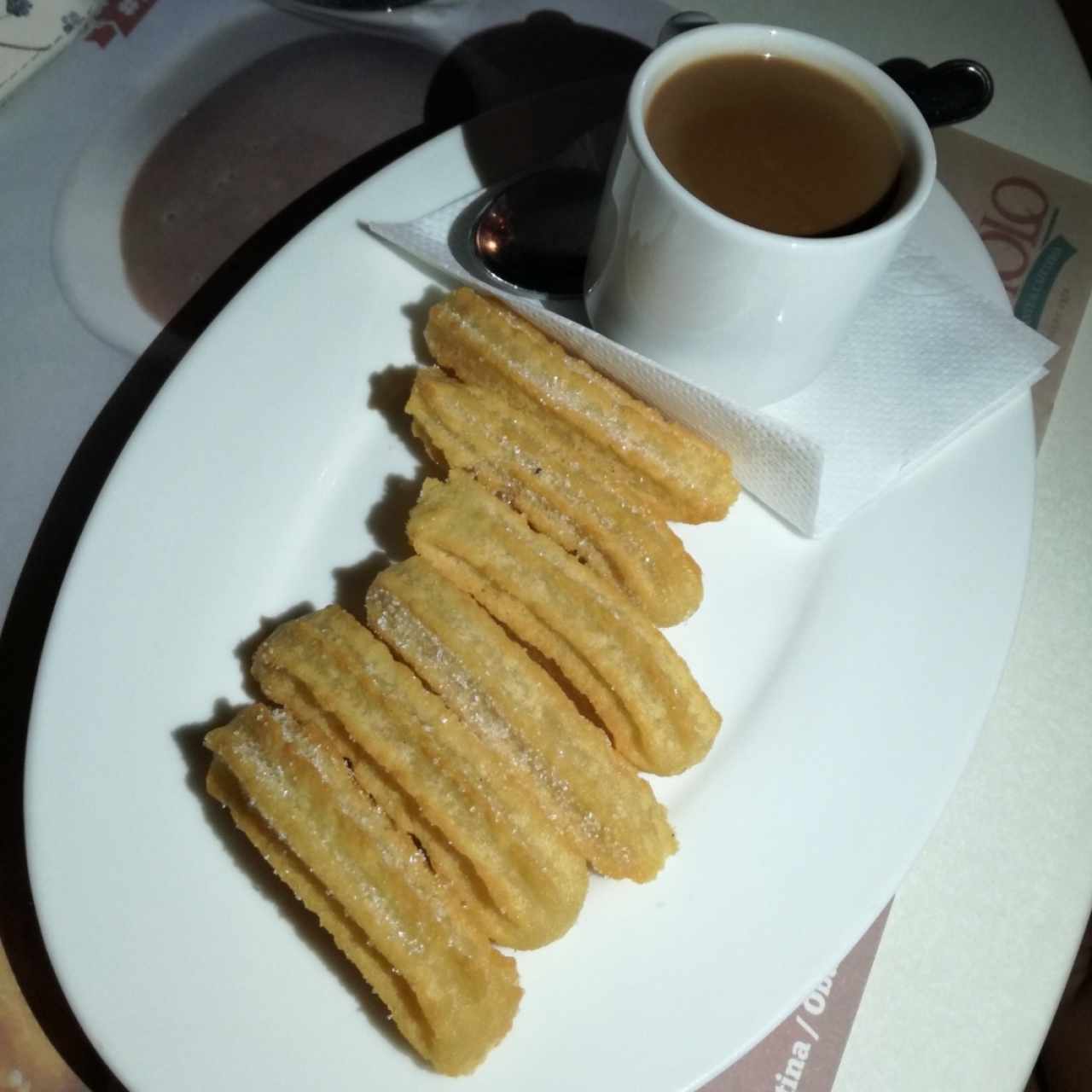 Churros con chocolate