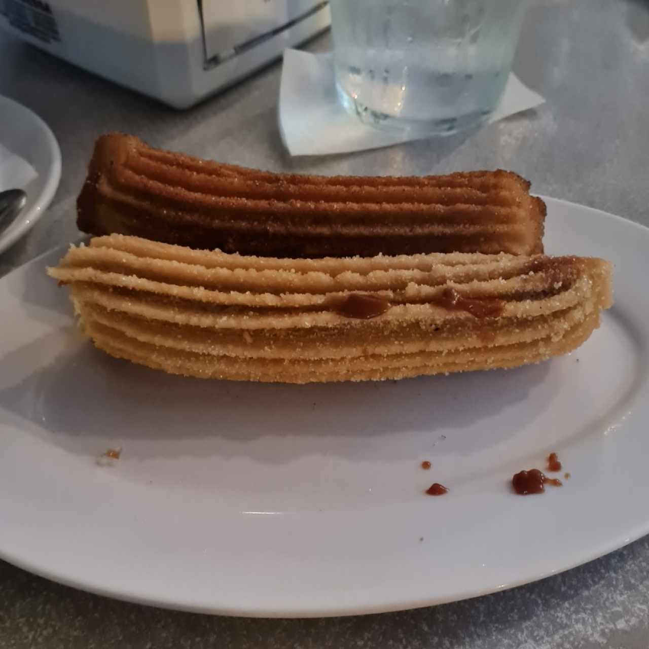 churro relleno Manzana y manjar 