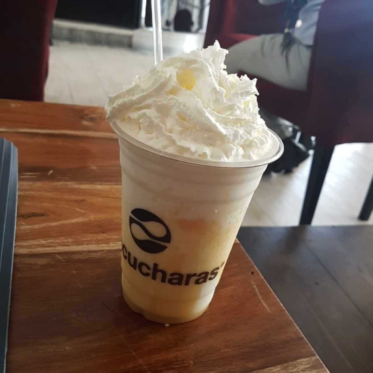 Frappe de chocolate blanco