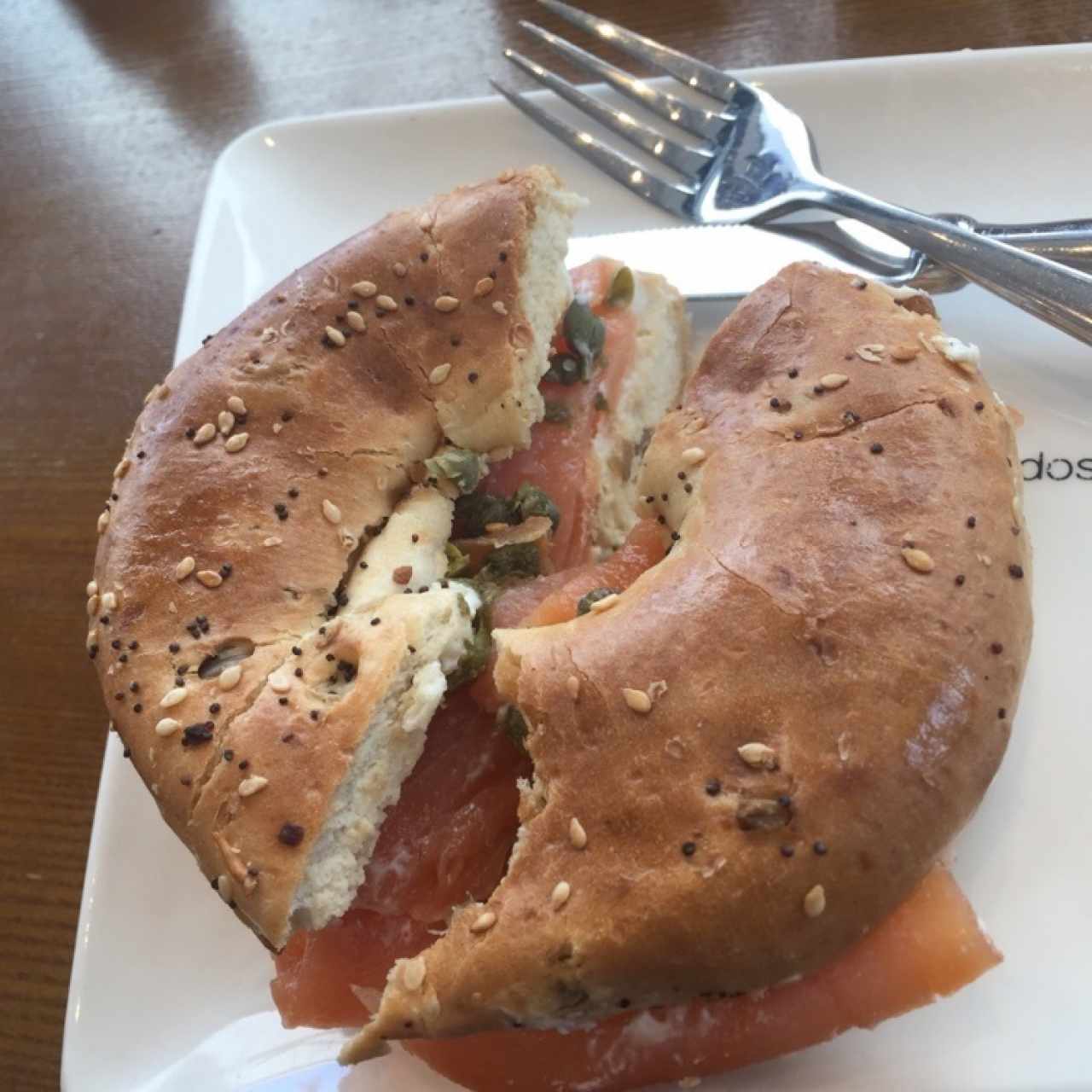 Bagel de salmón