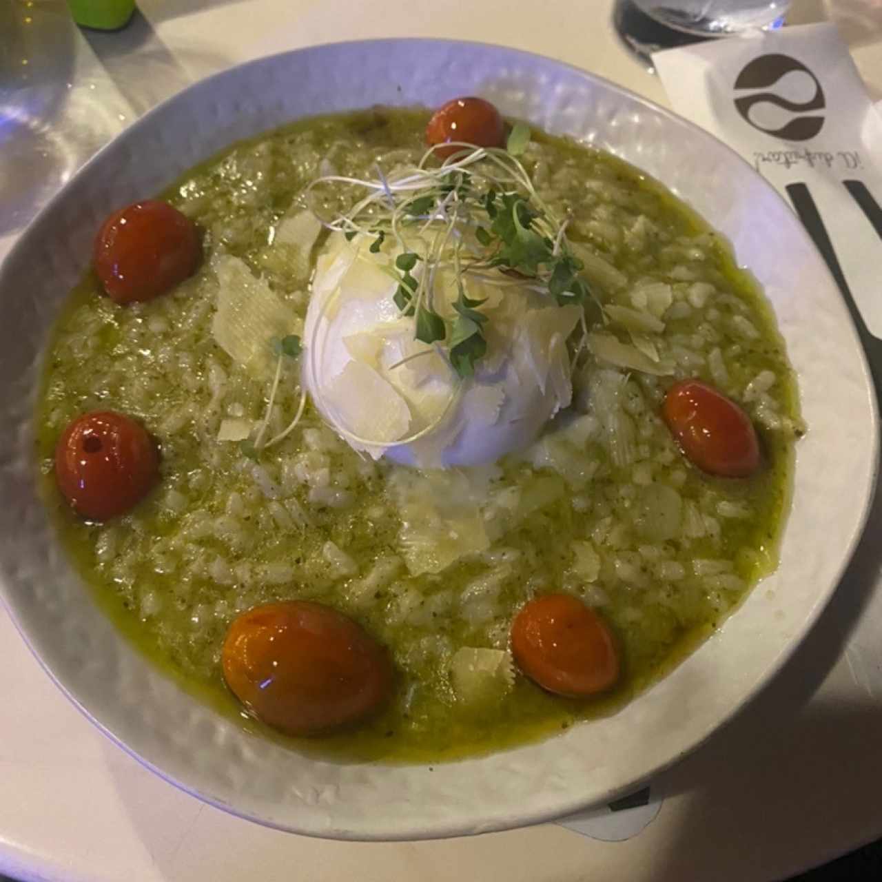 Rissotto Pesto Burrata