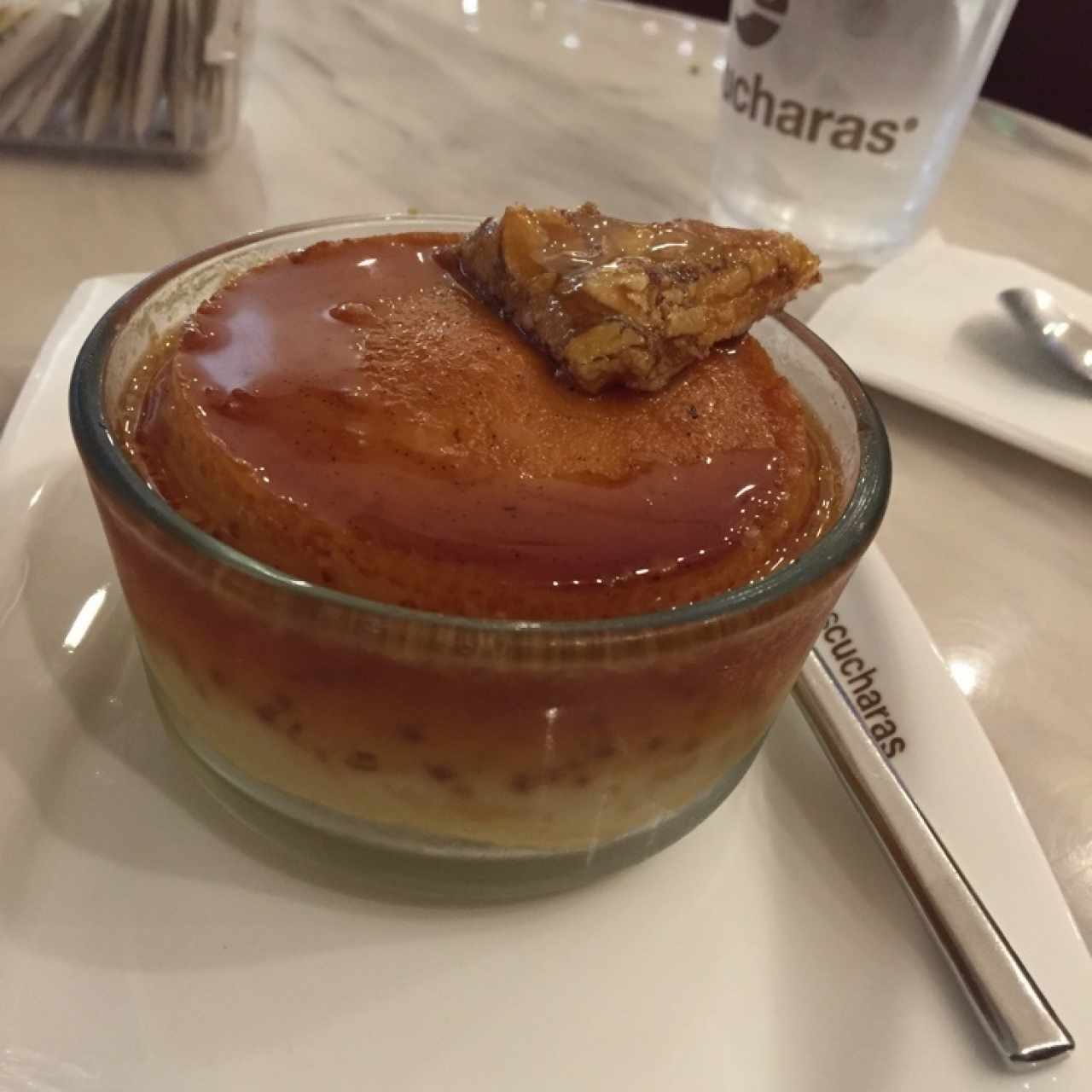 flan con almendra