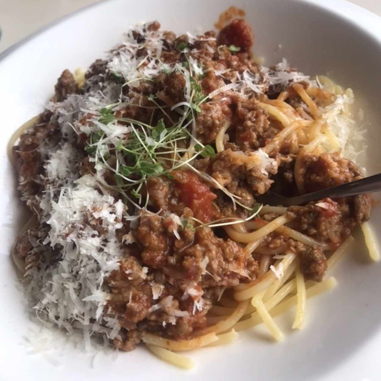 Spaguetti a la bolognesa 