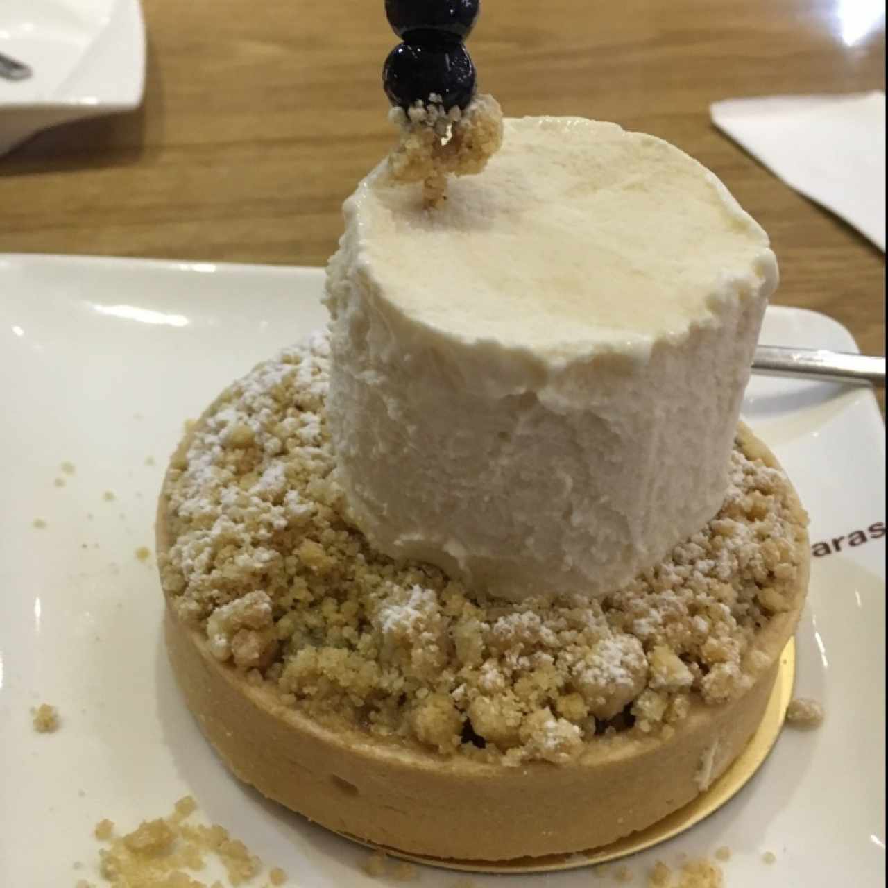 Tarta Eva (pastel de manzana) con helado