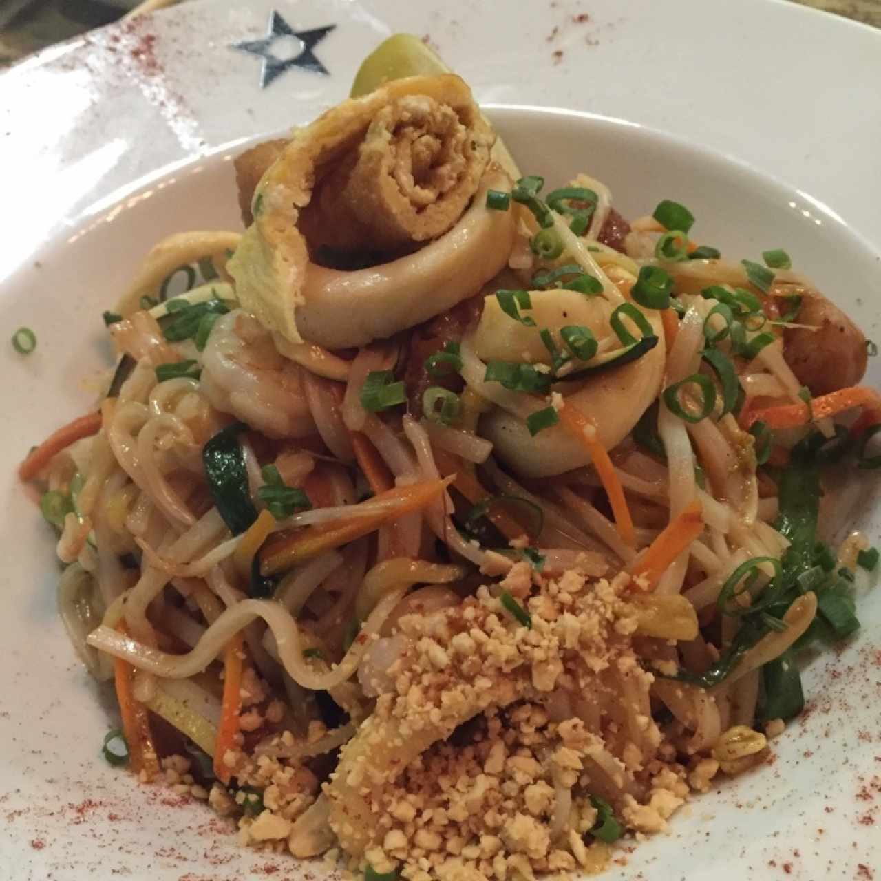 Pad thai de mariscos