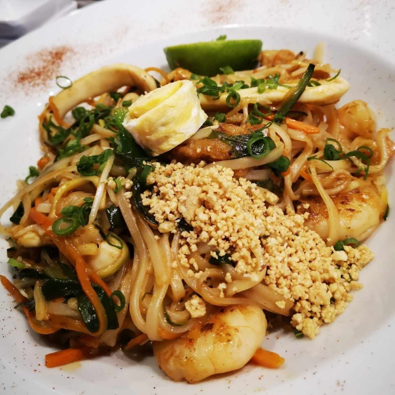 Pad Thai de Mariscos 