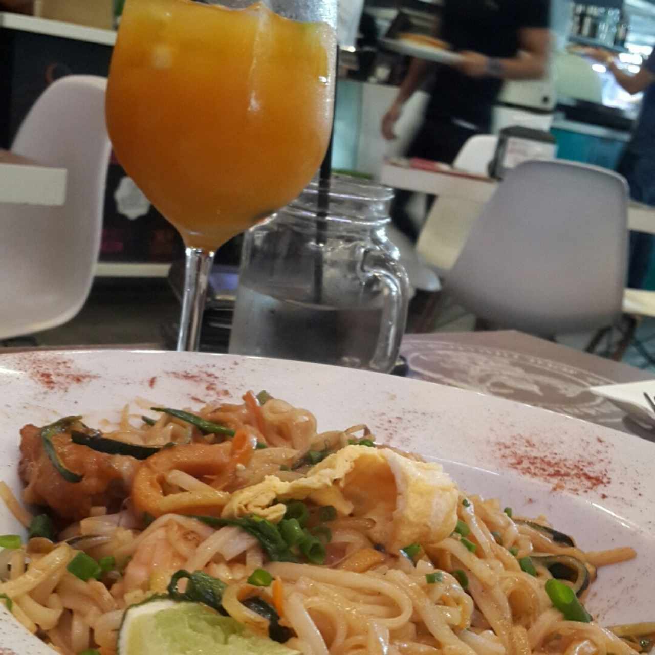 Pad Thai de mariscos