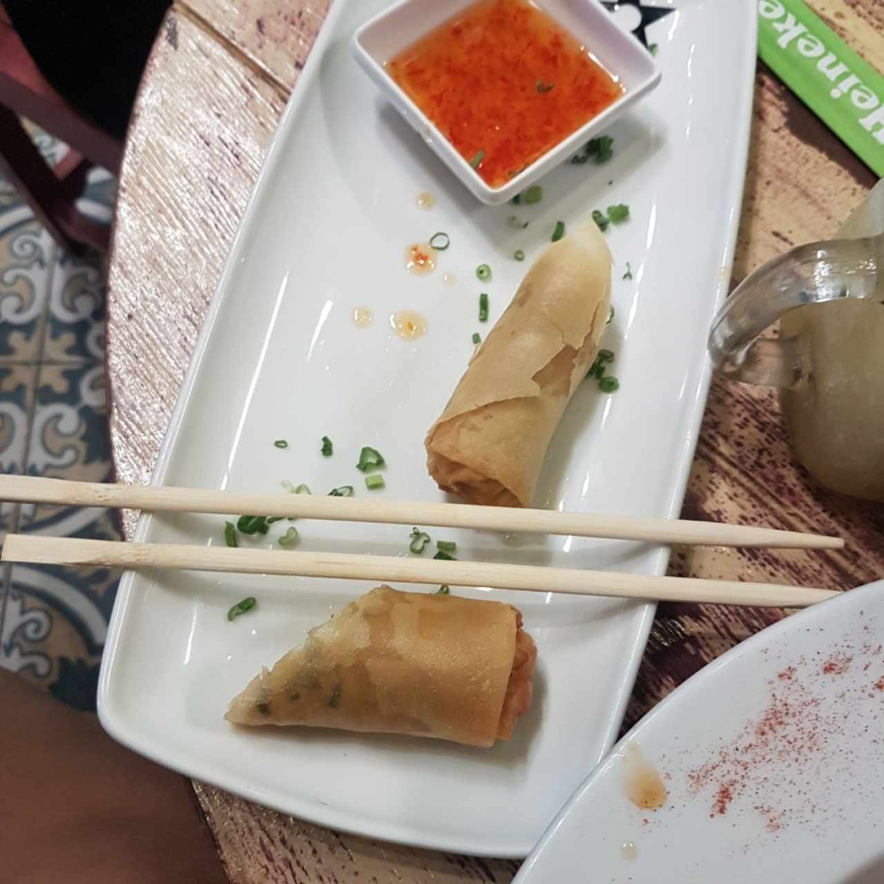 rollos de pollo