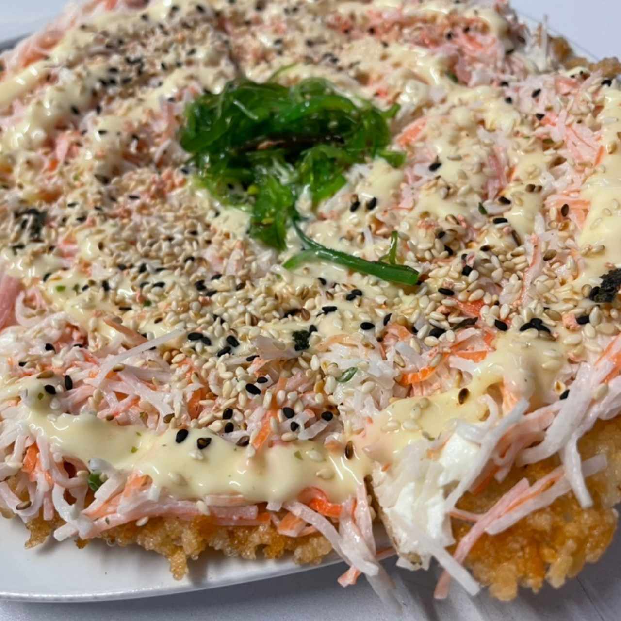 Pizza de Sushi de Cangrejo