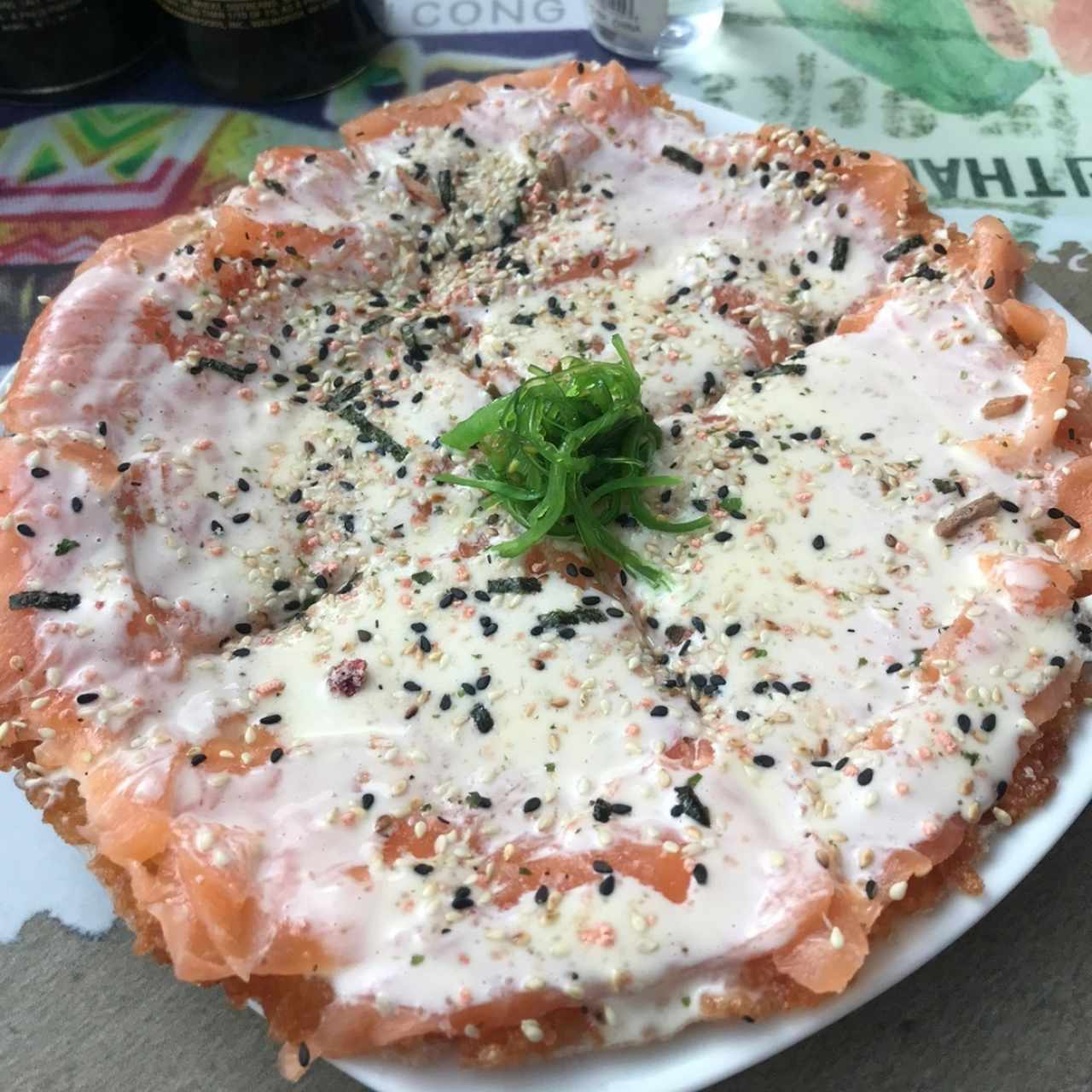 Pizza de Sushi de Salmón