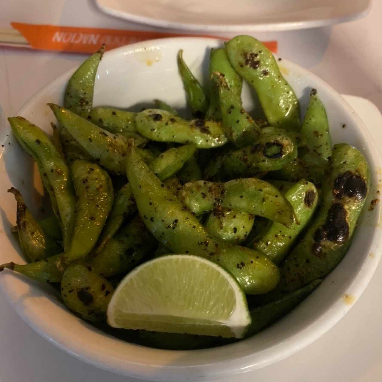 spicy edamame