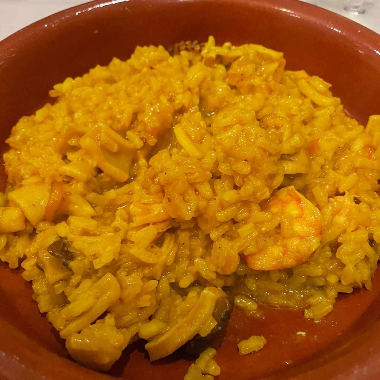 arroz caldoso de mariscos