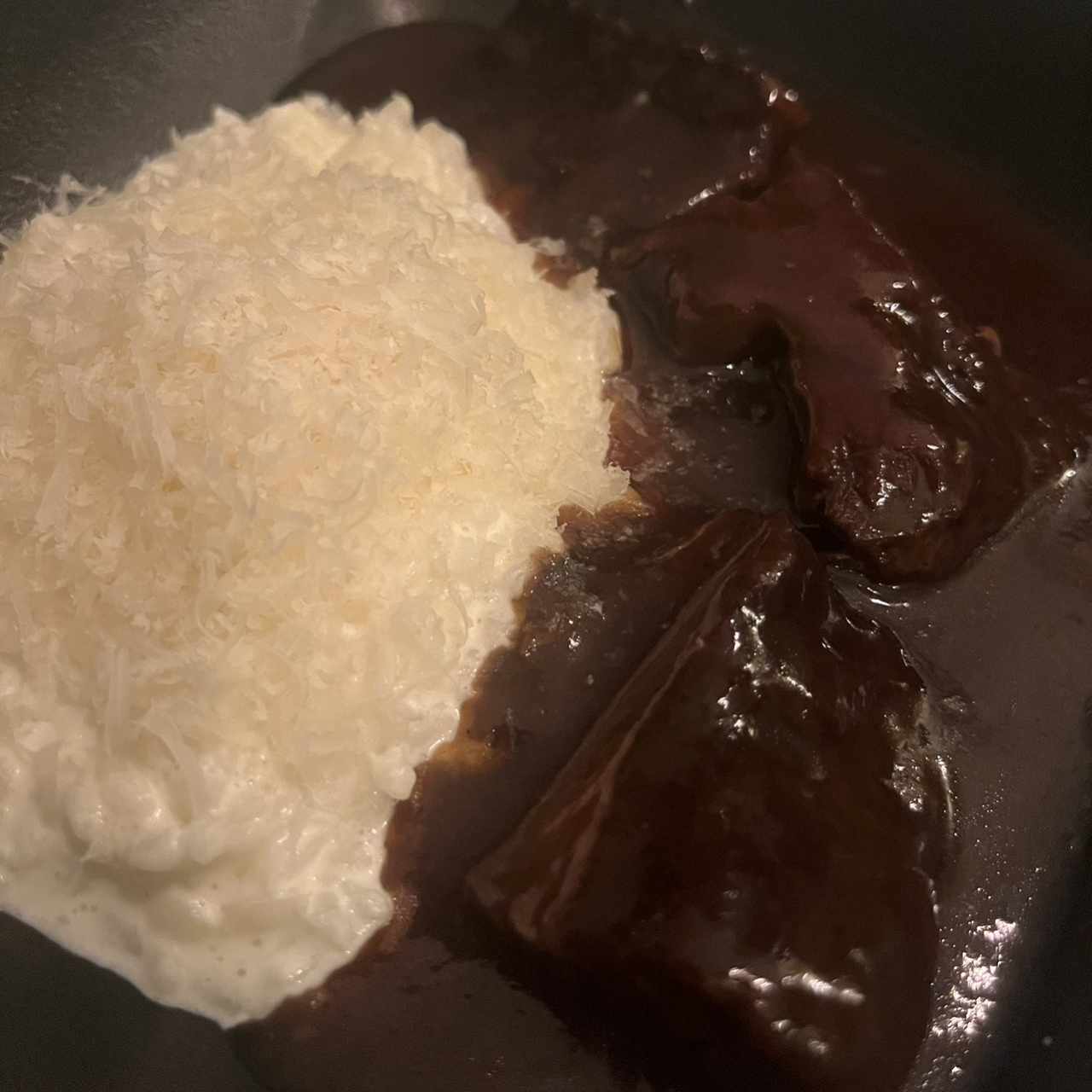 Short ribs con risotto 