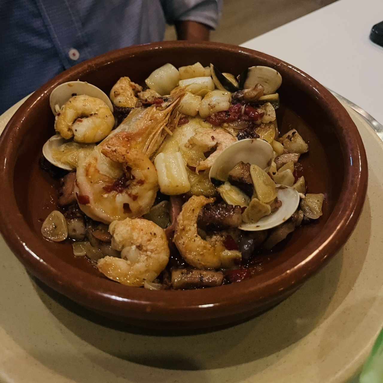 Cazuela de mariscos