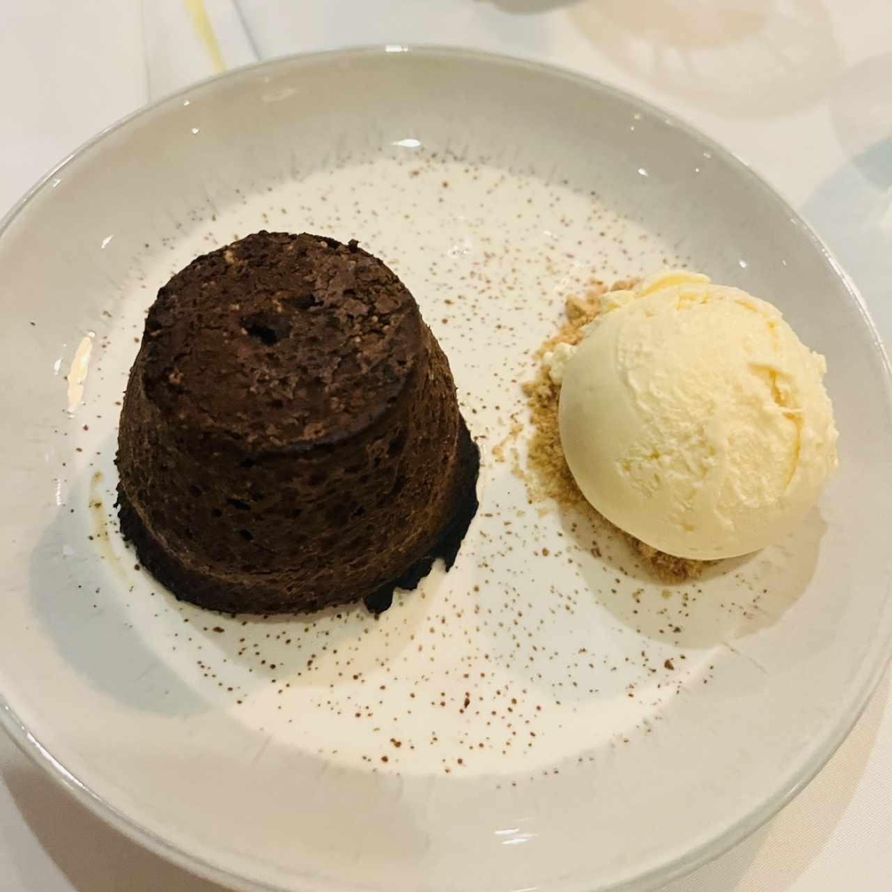 Volcan de chocolate