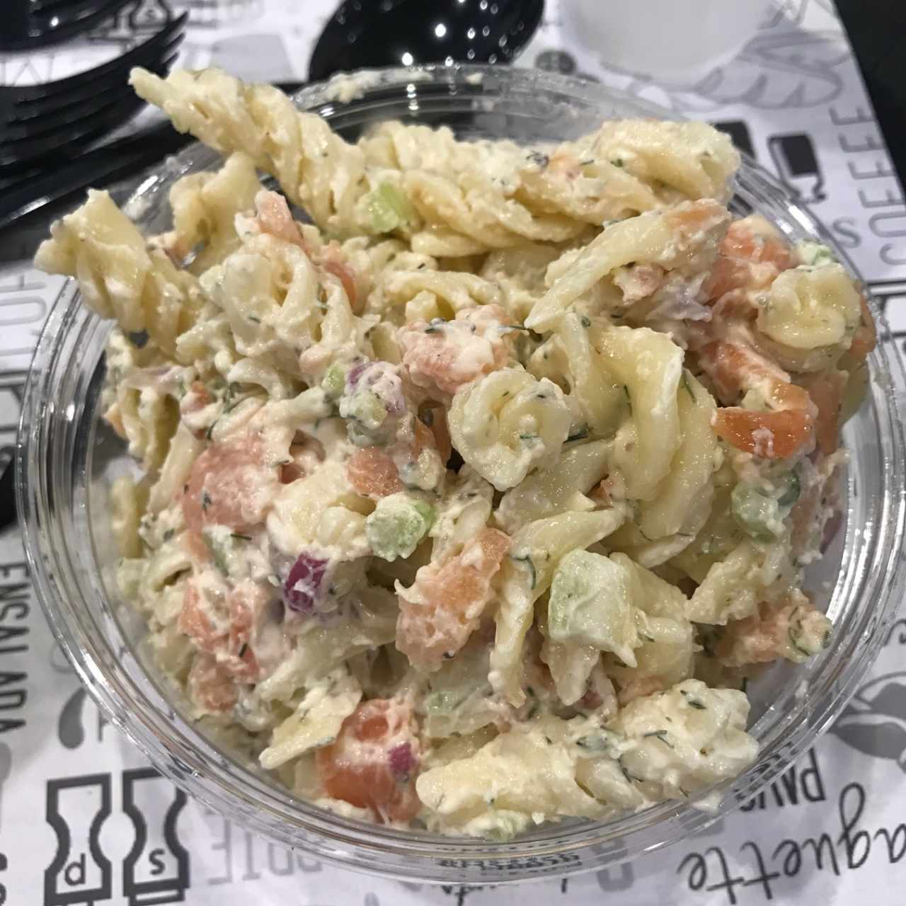 Pasta con salmón