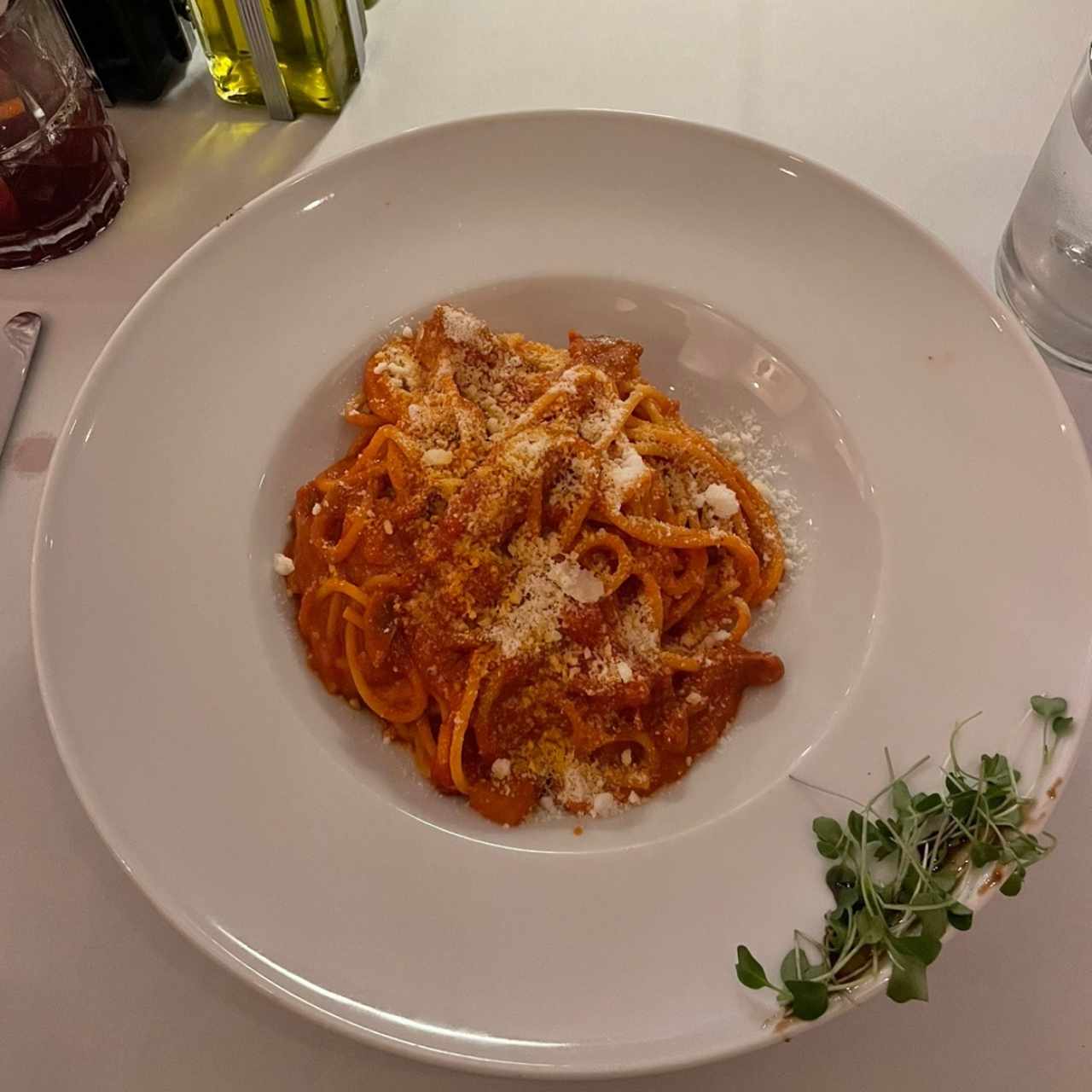 Spagguetti a la amatriciana