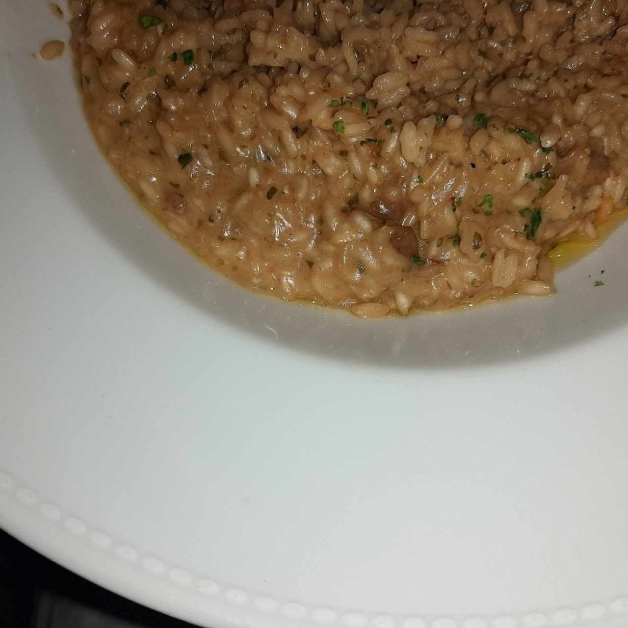 Risotto con champiñones