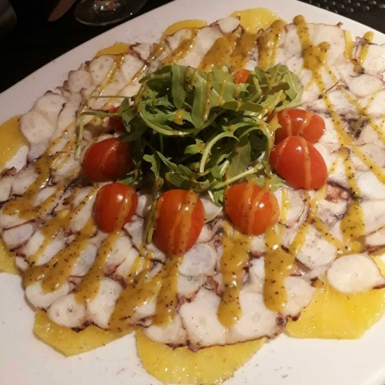 carpaccio de pulpo