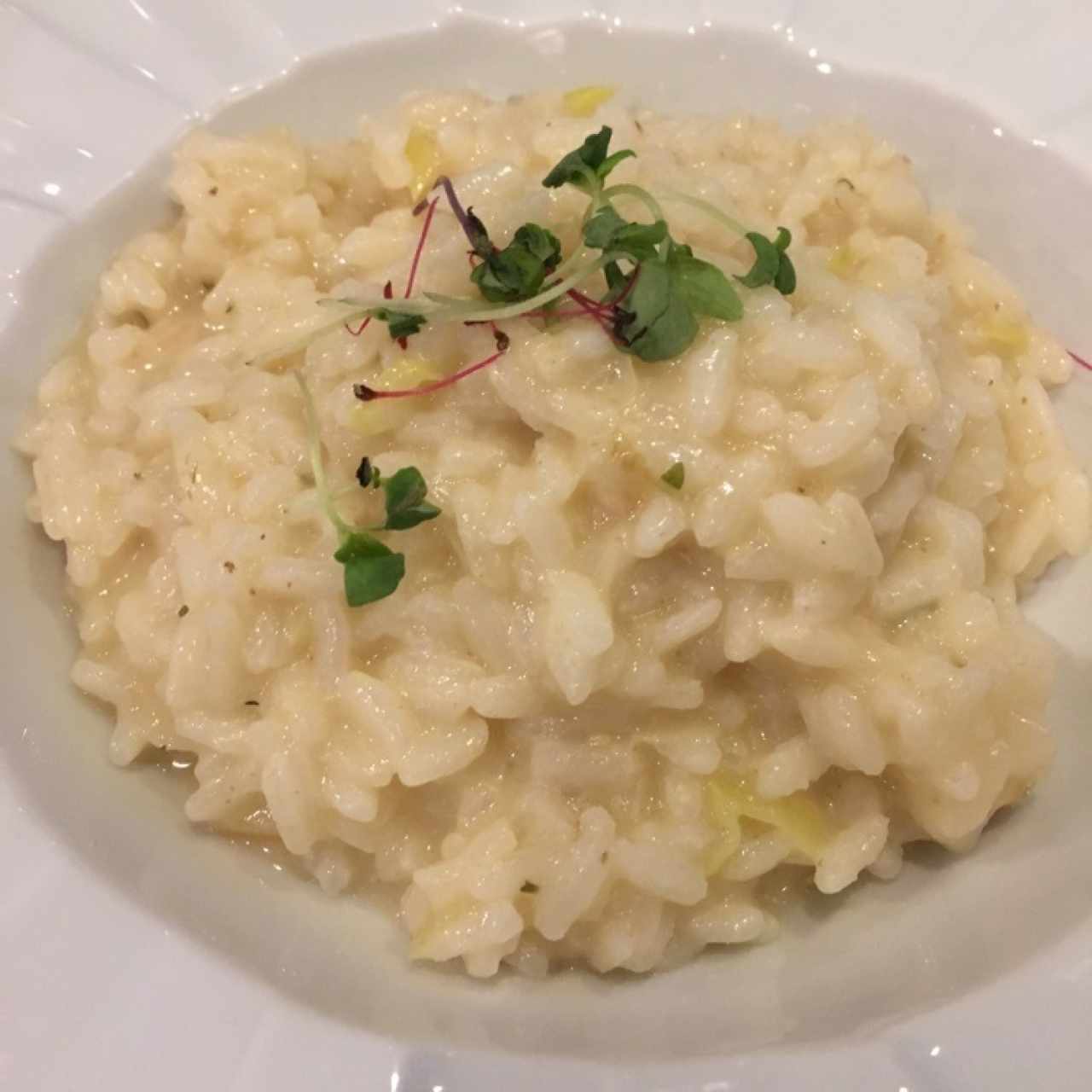 risotto a la crema de aspergas