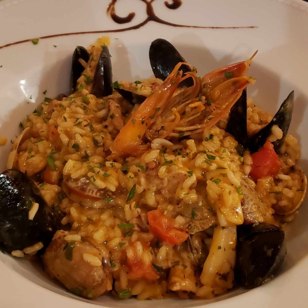 Risotto a la pescatore