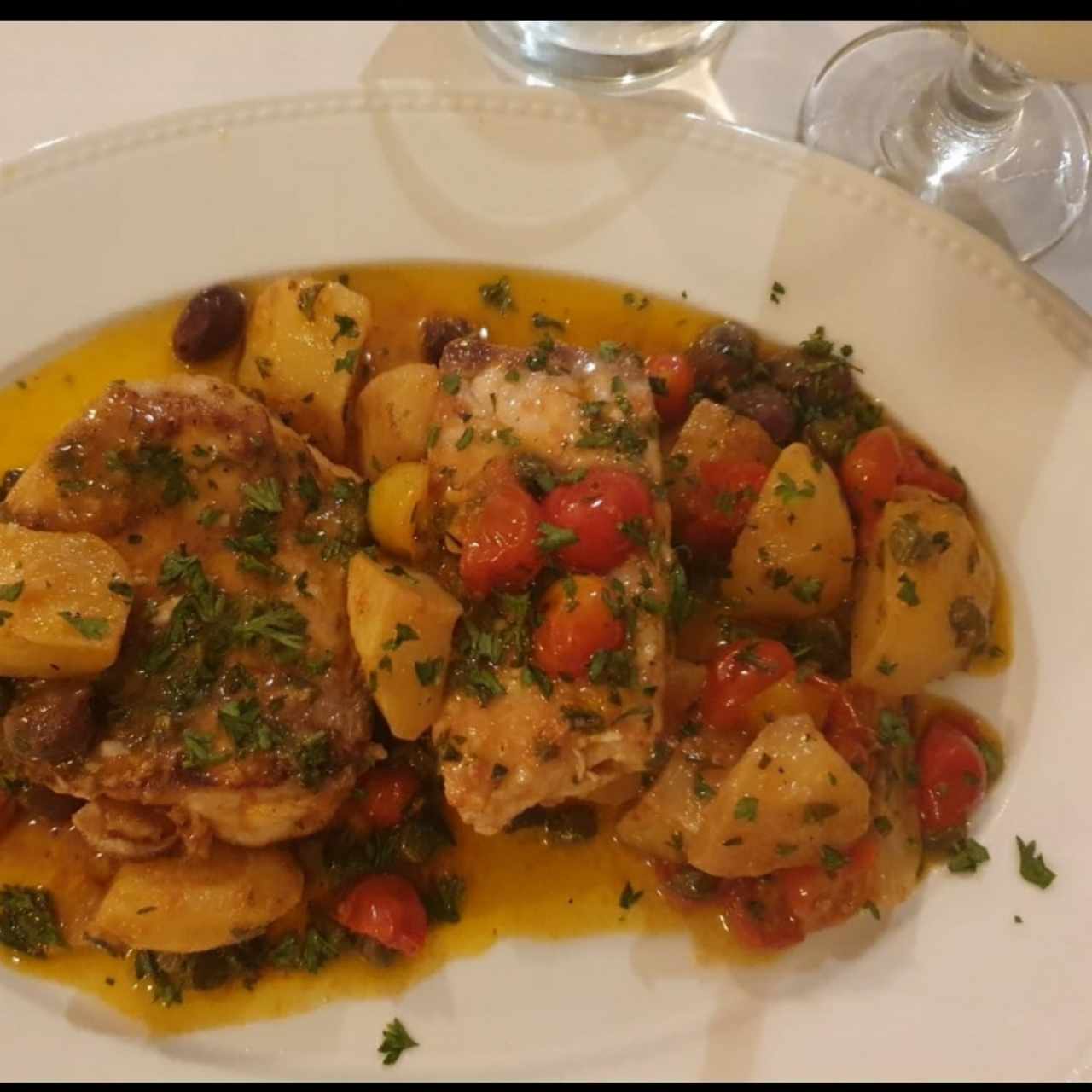 Trancio Di Pesce Alla Mediterranea